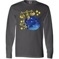 thumbnail image 3 of Inktastic Libra Constellation Zodiac Sign Illustration Long Sleeve T-Shirt, 3 of 5