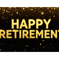 thumbnail image 4 of Happy Retirement Backdrop Banner Party Supplies Decorations Golden Celebration Balloons Background Photography Props Event Decor Scenery, 4 of 4