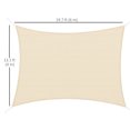 thumbnail image 3 of Outsunny Rectangle Sun Shade Sail, 3 of 10