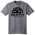 thumbnail image 1 of Camiseta de Gravity Outdoor Co. Tri-Blend Crewneck - Logotipo negro - Gris Heather - S Gravity Outdoor Co. Camiseta de manga corta, 1 of 1