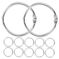 thumbnail image 5 of WHAMVOX 12Pcs Reusable Book Rings Loose Leaf Book Rings Metal Notepad Rings Loose Leaf Metal Binder Rings, 5 of 8