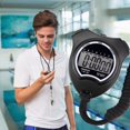 thumbnail image 5 of 1 reloj digital con cronómetro deportivo, cronómetro digital con alarma/calendario para natación, fútbol, ​​cronómetros deportivos a prueba de golpes para entrenadores (negro) ER, 5 of 5