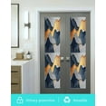 thumbnail image 5 of Window Privacy Film Gold Blue Gray Marble Stained Glass Window Film Decorative Sun Block Window Cover Modern Abstract Aesthetic Art Window Clings Static Adhesive Sticker for Bathroom 17.7"x78.7", 5 of 7