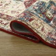 thumbnail image 3 of HOMERRY Area Rug 4' x 6' Rug Indoor Floor Cover Print Distressed Carpet Foldable Accent Rug for Bedroom Living Room, Red, 3 of 5