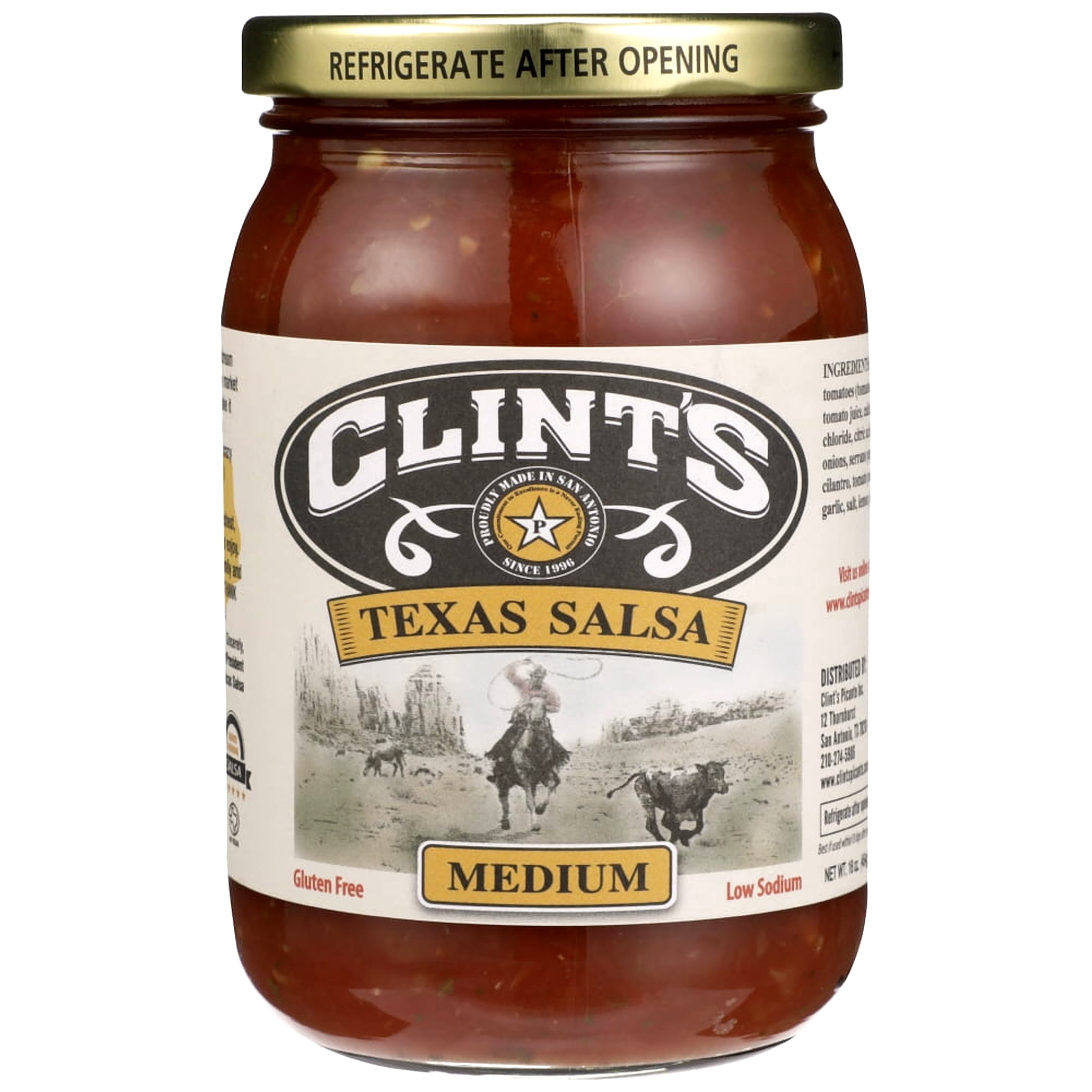 (3 pack) Clint'S Salsa Medium Mexican, 16 Oz