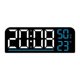 thumbnail image 1 of Fiudx Artículos en oferta con ofertas flash Reloj electrónico multifunción con alarma LED, indicador de temperatura, segundos, cuenta regresiva y reloj de cabecera, 1 of 2