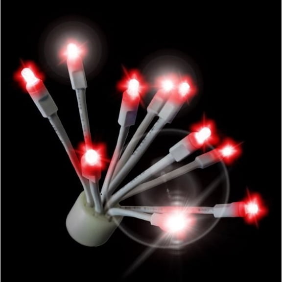 C9 Glitzer® - Twinkle Red lights with white base