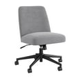 thumbnail image 6 of Serenity Mid Back Armless Office Chair with Wheels in Cool Gray Fabric, 6 of 13