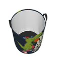 thumbnail image 3 of Bingfone Dinosaur Basketball Player Waterproof Foldable Laundry Hamper Bucket With Handles For Storage Bin,Clothes Hamper (Medium), 3 of 8