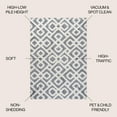 thumbnail image 2 of JONATHAN Y SANTA THERESA 4 x 6 Area Rug, Astrid Retro Trellis - Cream/Gray, SNT103B-4, 2 of 8