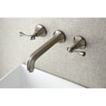 thumbnail image 4 of Kingston Brass KS4128BL Wall Mount Bathroom Faucet, Brushed Nickel, 4 of 5