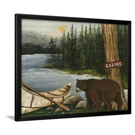 Northwoods Bear Crop, Animals Framed Art Print Wall Art by David Cater Brown Sold by Art.Com