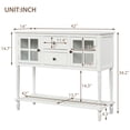 thumbnail image 3 of Wood Console Sofa Table with Storage Drawers and Bottom Shelf, Storage Buffet Sideboard Cabinet, Rustic Console Table for Entryway Hallway Foyer, Accent Table for Kitchen Living Room, K1366, 3 of 10
