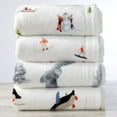 thumbnail image 3 of Couverture Décorative de Vacances. Couverture de Vacances en Sherpa Polaire Super Douce. Collection Hudson (50 Pouces x 60 Pouces, Piste de Ski), 3 of 6