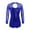 Blue, variant on YONGHS Kids Girls Mesh Splice Long Sleeve Sequins Dance Leotards Gymnastic Ballroom Dancewear Silver 8
