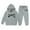 R631 Grey, variant on Ruiwill Girl Outfit Set Outfits Set Winter Hoodie Joggers Comfy Casual Kids Clothes With Stylish Print For Toddler To Teen Long Sleeve Crew Neck Girl Clothes Black Size 2-3 Years