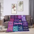 thumbnail image 3 of LHSHID 19th Birthday Girl Gift Blanket Flannel Soft and Comfortable Anti static Bed Sofa Blanket 40x50in, 3 of 6