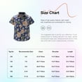 thumbnail image 7 of Rswnyirn Big Boy's Button Down Hawaiian Shirts Short Sleeve Aloha Dress Tops Floral Print T-Shirt for Type A 160, 7 of 7