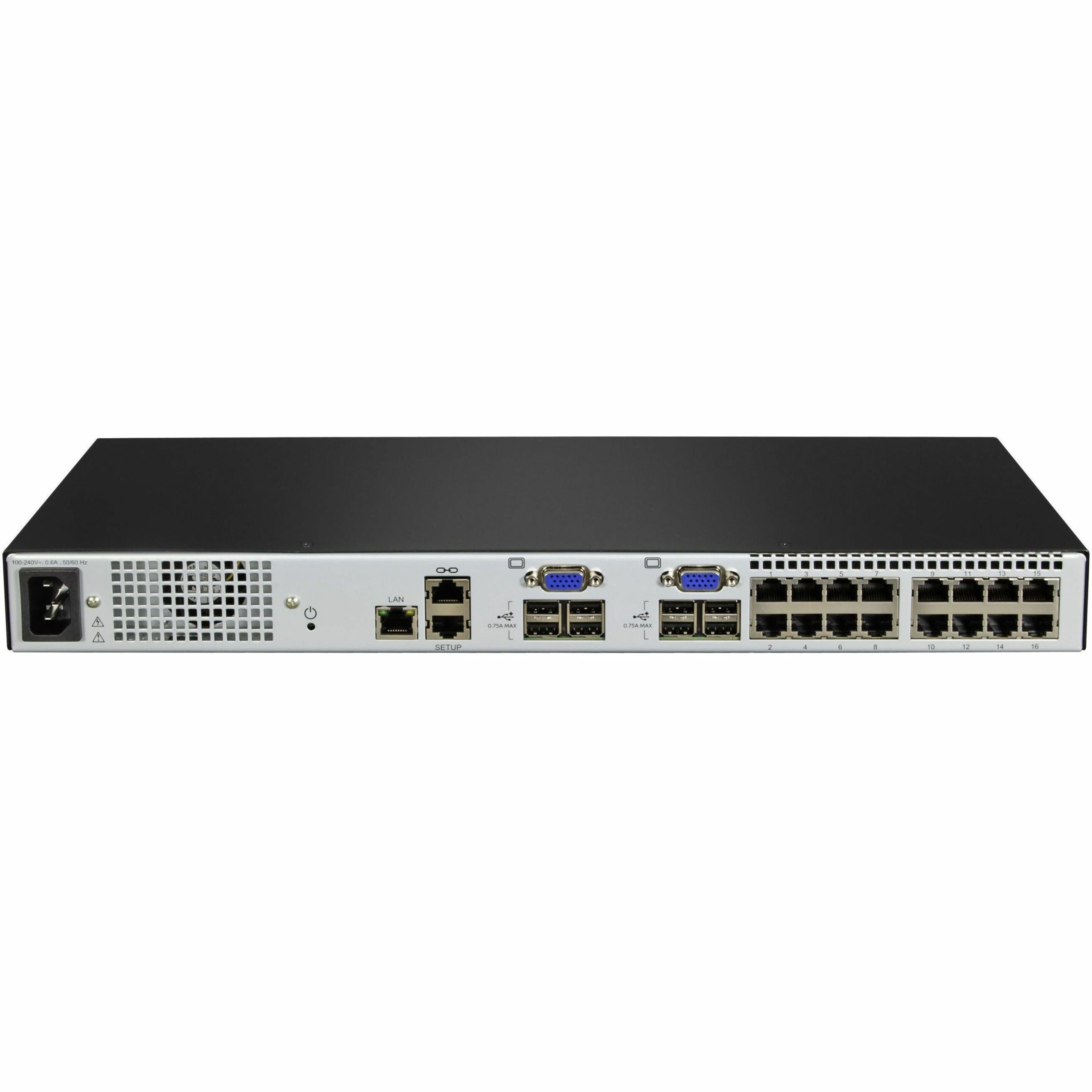 Vertiv Avocent AV3000 KVM Over IP Switch | 16 port KVM | VGA Cable (AV3216-400) - KVM over IP| Rackmount| 8 to 16 port| CAC| User Access Control| Local or Remote Access| Scalable| 2-Year Full Cover...