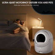 Smart Automatic Cat Litter Box, Self Cleaning Litter Box, App Control, Support 5G & 2.4G WiFi for Multiple Cats
