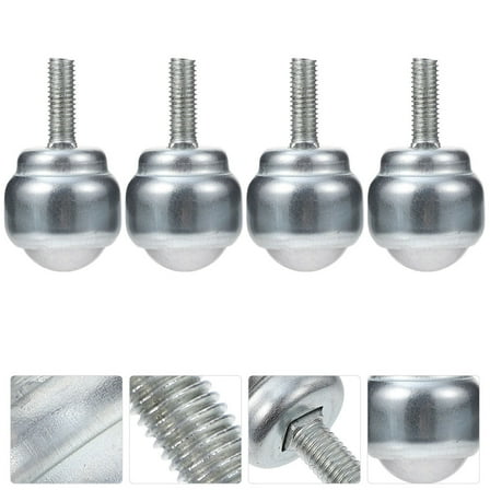 MOKKHNB 4pcs Metal Ball Transfer Casters Roller Wheels With Rotation Bearing Capacity For Workbench And Devices
