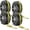E Track Tire Strap, variant on Tie Down Straps for -10,000lbs Break Strength-2inx10ft Heavy Duty E Track  Hauler Strap with Rolling Idler Three Cleat Over The Wheel Auto Tire Ratchet Straps for , UTV