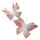 thumbnail image 3 of 2 mariposas artificiales decorativas para fiestas, mariposas gigantes versátiles. Rosa, 3 of 9