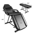 thumbnail image 2 of Adjustable Facial Bed Massage Table Beauty Salon Spa Equipment with Free Tattoo Stool(Black), 2 of 10