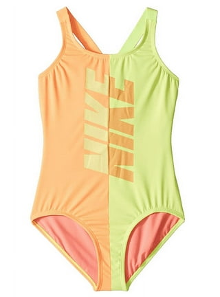 Nike Girls' Script Logo Crossback Sport Two Piece Bikini Set (Big Kid) at