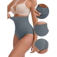 thumbnail image 3 of DARING DIVA Women's High-Waisted Butt Lifting Briefs Postpartum Tummy Control L Blue, 3 of 5