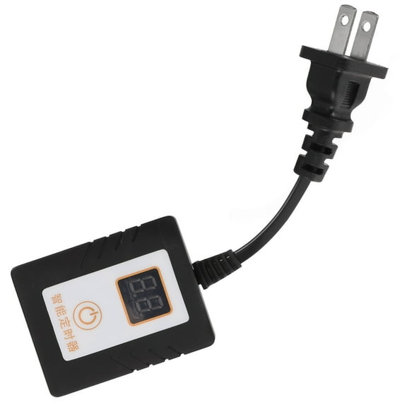 GAXIRE Aquarium Timer Outlet for Home Use Black Plastic Quiet Easy to Install Compact Design 70100V