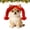 Red, variant on Small Dog Wigs Soft Braid Cute Headwear | Kitten Hair Wig Cosplay Headgear