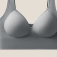 thumbnail image 4 of HAPIMO Women Wide Strap Seamless Push Up Bra V Neckline Padded Cups For All Day Support And Comfort Gray M, 4 of 5
