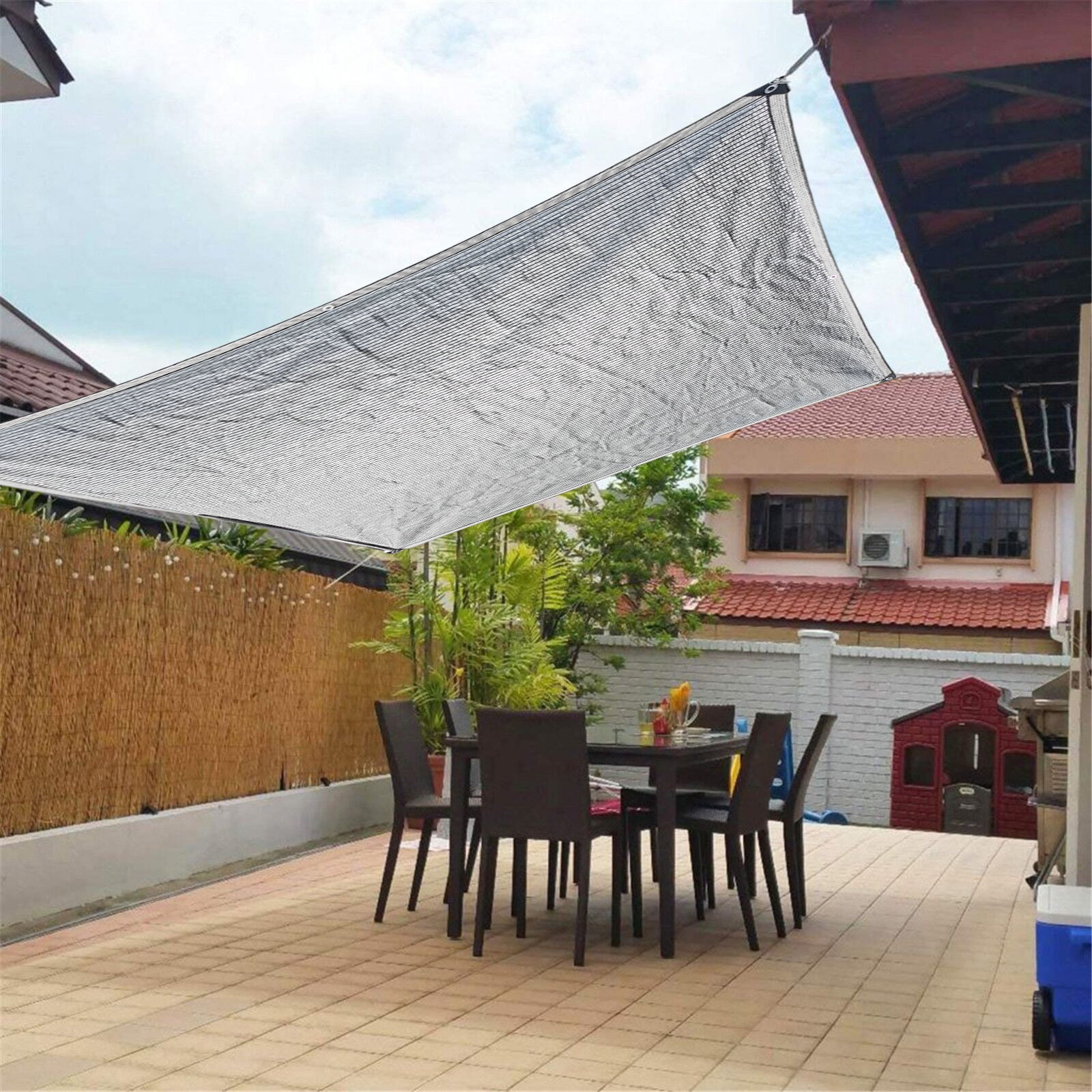 Summer Savings Clearance! Boovnll Sun Shades Outdoor Patio, 6.6x6.6Ft Rectangle Sand UV Block Sunshade Mesh Insulation Permeable Heavy Duty Shade Cloth for Outdoor Patio Yard Garden, Sun Shade