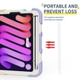 thumbnail image 3 of Allytechgroup Kids Case for Apple iPad Mini 7th Gen/ iPad mini 6th Gen, with Pencil Holder Heavy Duty Protection Multiple Layers Kids Friendly Rotating Kickstand Rugged Handle Cover for iPad mini 6 7, 3 of 16