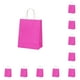 thumbnail image 2 of Bolsa de papel Kraft de 10 Uds. Con asa giratoria, herramienta de almacenamiento de ropa con soporte de carga, bolsas para hornear a la moda, Almacenamiento y organización del hogar Rosa roja Advancent HA066668-05, 2 of 6
