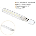 thumbnail image 4 of Uxcell 1.7W Mini USB LED Light 60006500K Slim Led Light Stick Clear White 8 Pack, 4 of 5