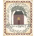 thumbnail image 2 of Shamp, Cindy 12x14 Black Ornate Wood Framed with Double Matting Museum Art Print Titled - Love of Family, 2 of 4