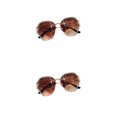 thumbnail image 4 of relayinert Protection Sunglass Vintage Rhinestone Glasses For Outdoor Activities Metal Vintage Frameless Rhinestone Glasses sepia 2Set, 4 of 6