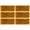 6x Amber, variant on 3-1/8" Rectangular Stick On Reflector - Trailers, Trucks, 2x Amber