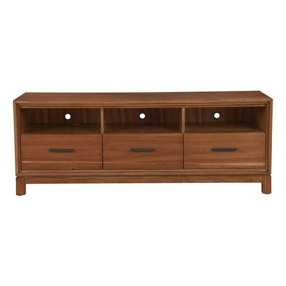 Origins by Alpine Nova TV Console in Honey Maple (Brown)