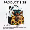 thumbnail image 7 of KUIFORTI Cow Sunflower Toddler Backpack for Boys Girls Kids School Bag with Multiple Storage Pockets Adjustable Straps 13.5 Inch for Preschool Kindergarten Daily Use, 7 of 7