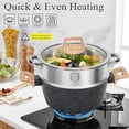thumbnail image 5 of 17 Pcs Granite Kitchen Nonstick Cookware Set, Frying Pan, Steamer, Spatula, Spoon, Black, 5 of 6
