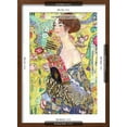 thumbnail image 5 of Art.com Lady with a Fan Art Print by Gustav Klimt, Brown Frame Wall Art, 17" x 23", 5 of 5