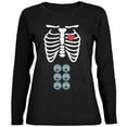 thumbnail image 1 of Lot de 6 T-Shirts à Manches Longues Noirs pour Femmes Halloween Squelette Bébé, 1 of 1