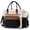 Black with Off White with Brown — embroidery thread, variant on Insulated Lunch Bag Women,Wide Opening Adult Lunch Box Women,Large Leakproof Cooler Bag for Work Picnic Beach Family College,Lunch Teacher Tote Bag with Adjustable Shoulder Strap Cup Holder