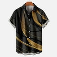 thumbnail image 2 of LYXSSBYX Mens Shirts Short Sleeve Button down Men Casual Fashion Turn-down Collar Hawaiian Printing Short Sleeve Have Pockets Cardigan Button Shirt Tops Blouse, 2 of 5