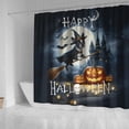 thumbnail image 4 of Happy Halloween Boston Terrier Witch Pumpkins Bats Shower Curtain Gentleman Dog Lover Gifts Waterproof Bathroom Bathtub Curtain - 13012, 4 of 5