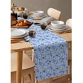 thumbnail image 2 of Table Runner Dresser Scarf 13 x 70 Inch Classic Summer Blue Coral Shell Starfish Table Runners Non-Slip Heat Kitchen Dining Table Decor for Indoor Outdoor Home Party Decoration, 2 of 7