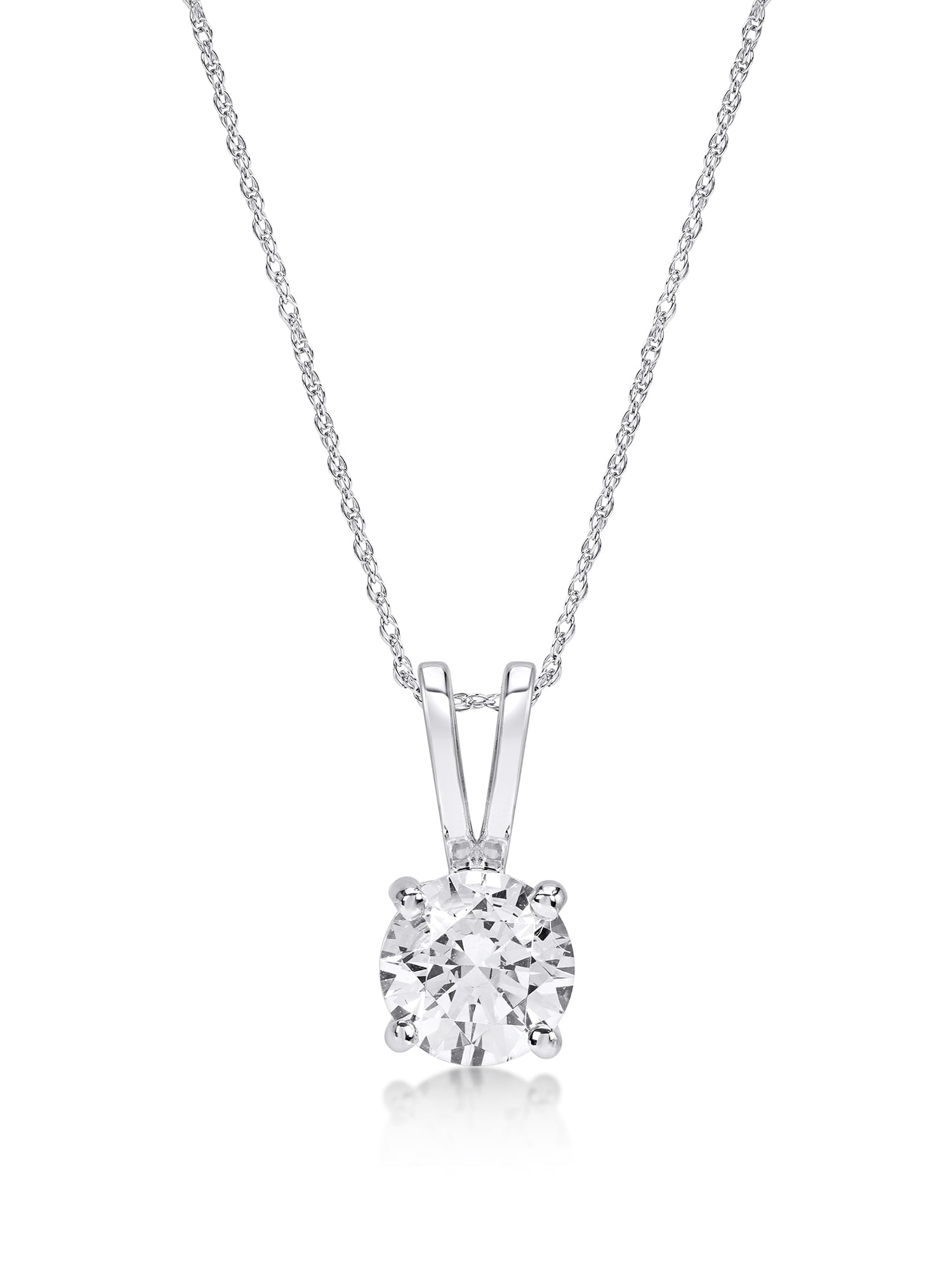 THE PEARL SOURCE 9-10mm Genuine Pink Freshwater Cultured Pearl /& Cubic Zirconia Leny Pendant Necklace for Women